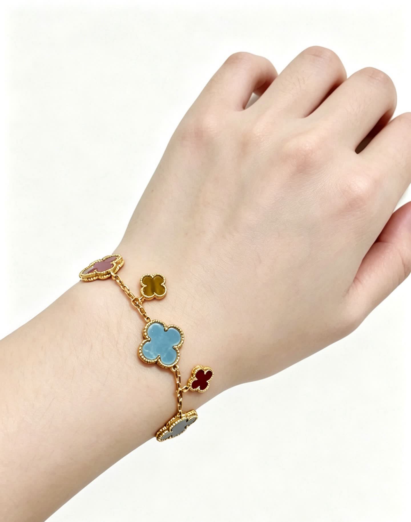 Van Cleef & Arpels Magic Alhambra Multicolor Enamel Bracelet